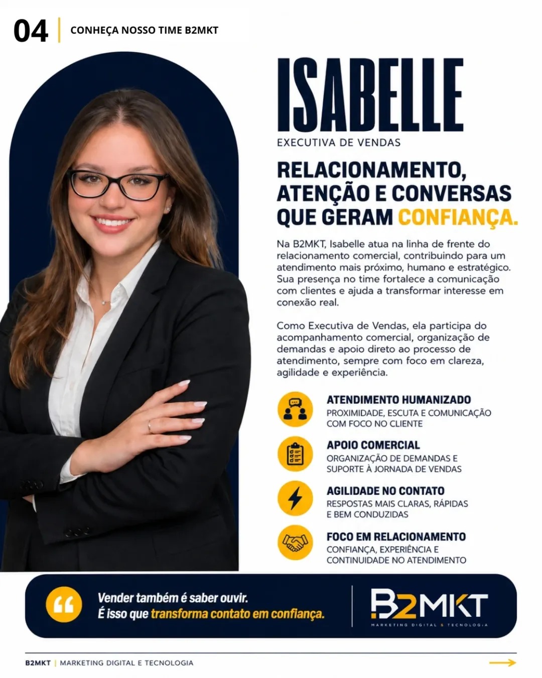 Isabelle - Executiva de Vendas